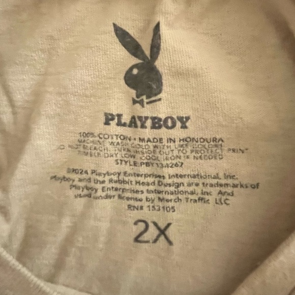 Playboy Graphic Crop Top and Lace-Up Pants - Picture 7 of 7